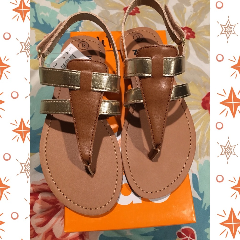 NWT Girls sandals size 13